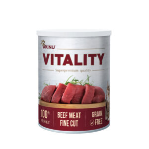 Akinu VITALITY Hovězí jemně krájená svalovina konzerva pro kočky 400 g