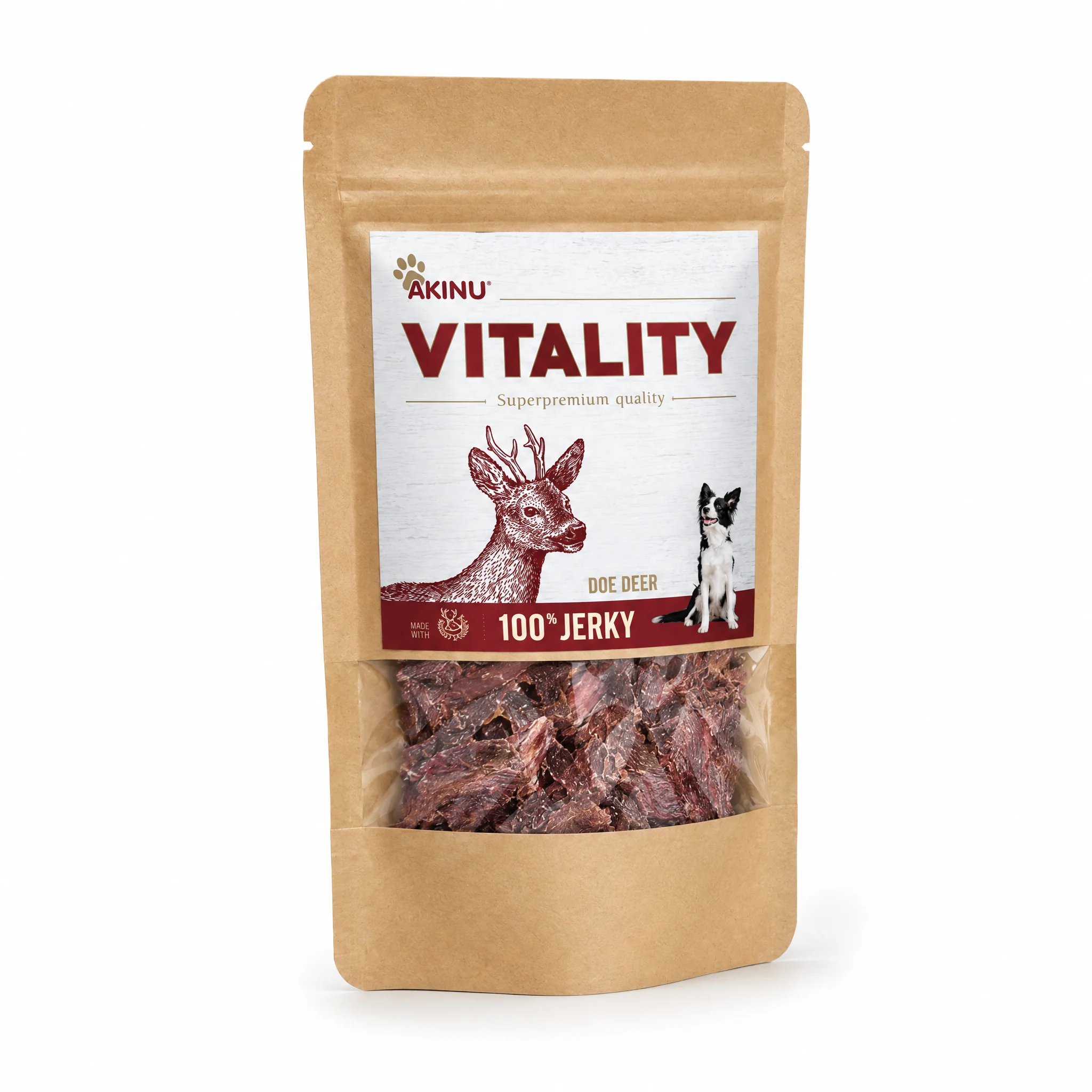 Akinu VITALITY Srnec jerky pamlsek pro psy 50 g